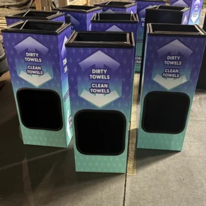 Towel Bin Vinyl Graphic Stickers