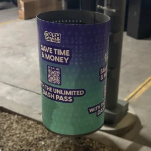 Trash Bin Vinyl Graphic Stickers